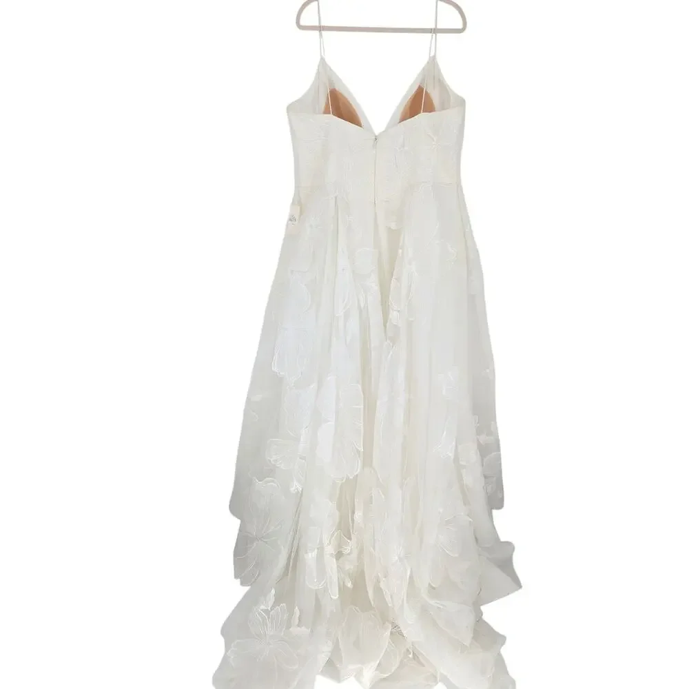 Wtoo by Watters Romy Floral Wedding Dress Anthropologie Plus Size 22W - Picture 3 of 5